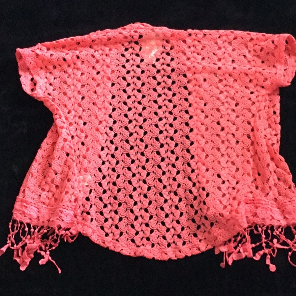 Sheer fringed Shaw - Picture 3 of 3